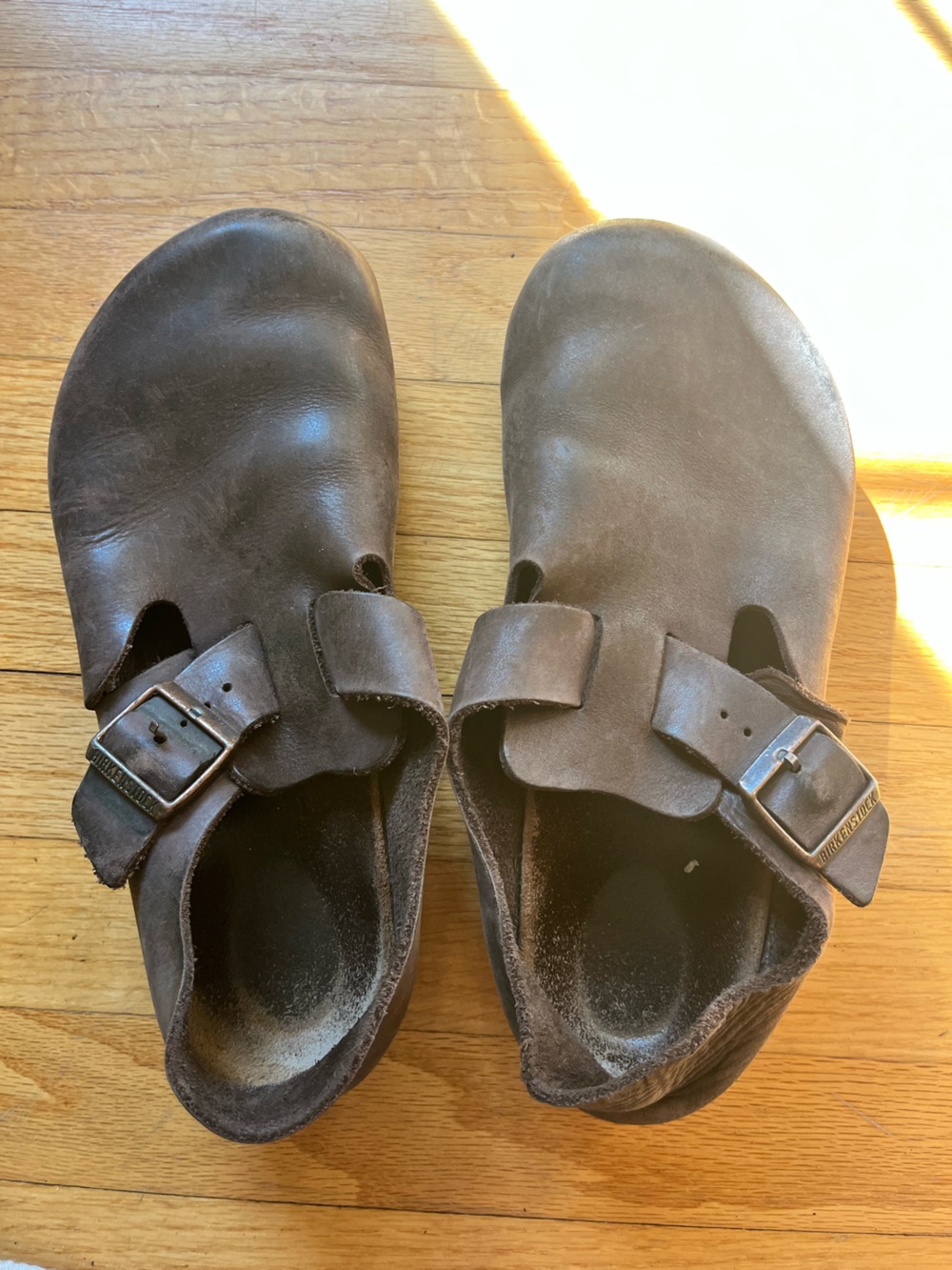 Brown Birkenstock londons size 41